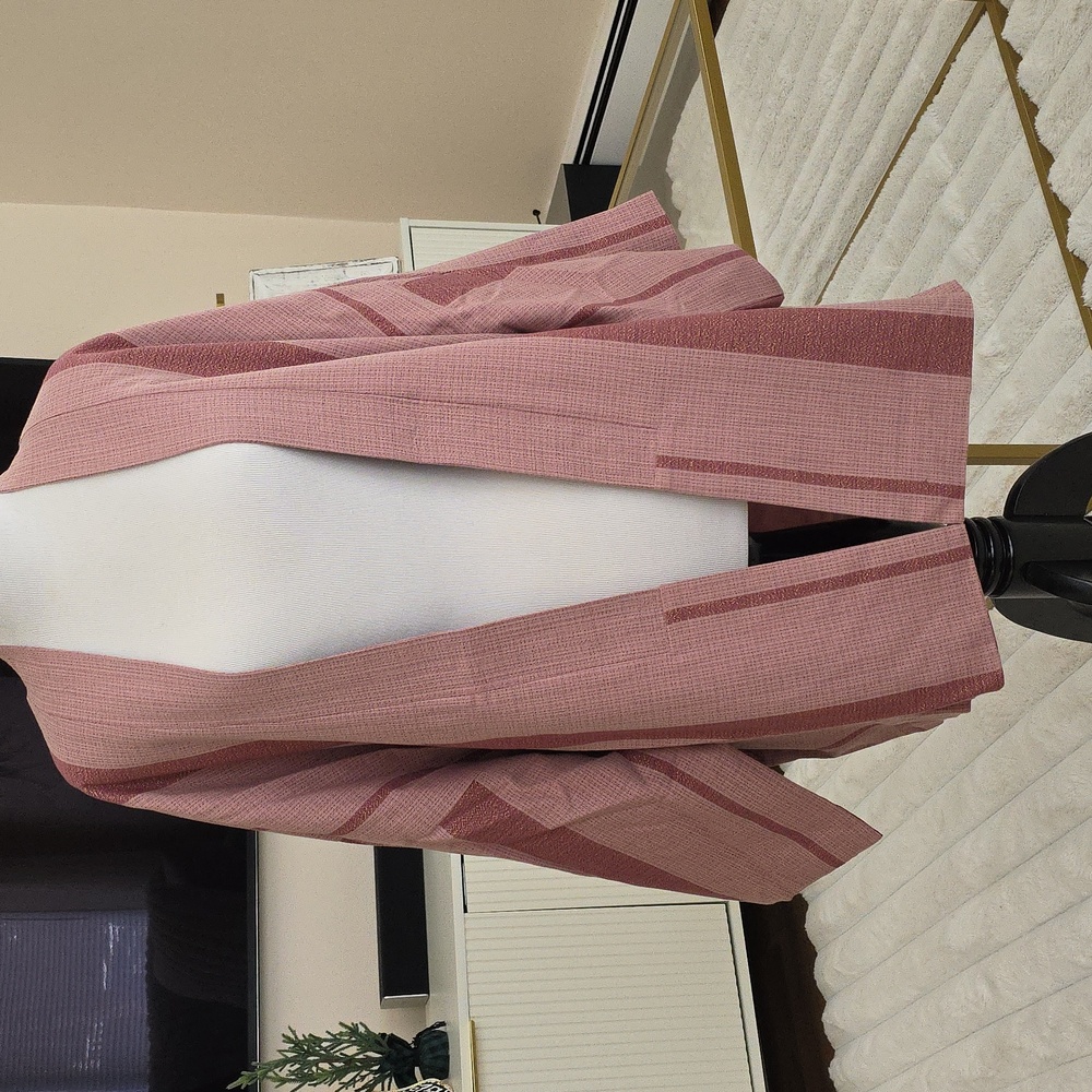 NOA NOA Pink Shimmer Kimono Cardigan - Large